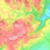 Mappa topografica La Montagne, altitudine, rilievo