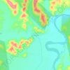 Mappa topografica Acontitla, altitudine, rilievo