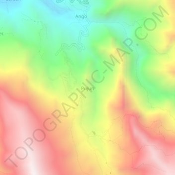 Mappa topografica Pujun, altitudine, rilievo