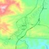 Mappa topografica 古峰镇, altitudine, rilievo