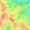 Mappa topografica East Bethesda, altitudine, rilievo