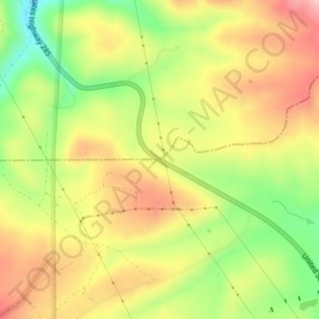 Mappa topografica Poncha Pass, altitudine, rilievo