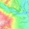 Mappa topografica Bronygarth, altitudine, rilievo