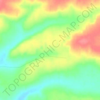 Mappa topografica Tunguska event, altitudine, rilievo