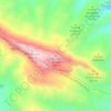 Mappa topografica Pico de los Ajos, altitudine, rilievo