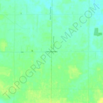 Mappa topografica Saint Stephens, altitudine, rilievo