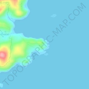 Mappa topografica Binurong Point, altitudine, rilievo