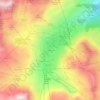 Mappa topografica Chartreux, altitudine, rilievo