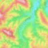 Mappa topografica Плита, altitudine, rilievo
