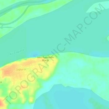 Mappa topografica Fazenda Vitoria, altitudine, rilievo