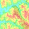 Mappa topografica Straitsville, altitudine, rilievo