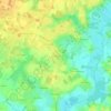Mappa topografica Les Plateaux, altitudine, rilievo