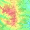 Mappa topografica Les Deux Chemins, altitudine, rilievo