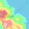 Mappa topografica Chanco, altitudine, rilievo