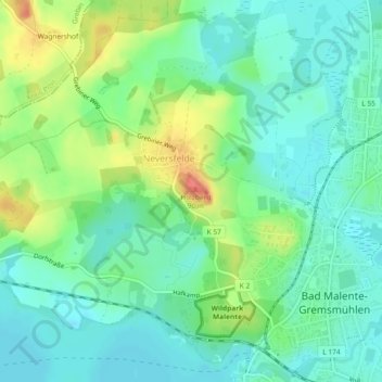Mappa topografica Holzbergturm, altitudine, rilievo