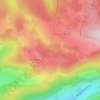 Mappa topografica Le Peupré, altitudine, rilievo