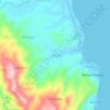 Mappa topografica Cabascan, altitudine, rilievo