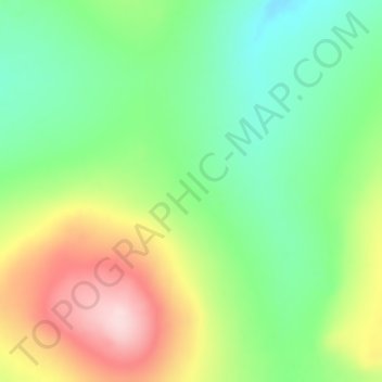 Mappa topografica Chukchi Peninsula, altitudine, rilievo