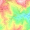 Mappa topografica Tighermine, altitudine, rilievo