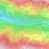 Mappa topografica Grand Carrey, altitudine, rilievo