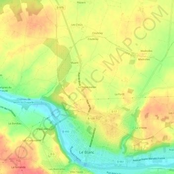 Mappa topografica La Renaissance, altitudine, rilievo