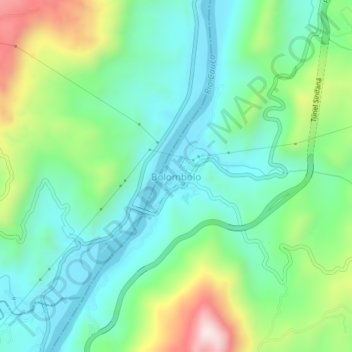 Mappa topografica Bolombolo, altitudine, rilievo