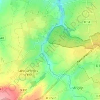 Mappa topografica Le Gite au Chevreuil, altitudine, rilievo