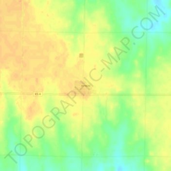 Mappa topografica Arnold, altitudine, rilievo