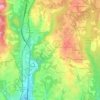 Mappa topografica Travaino, altitudine, rilievo