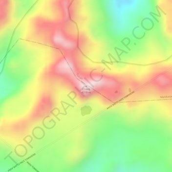 Mappa topografica Chiles, altitudine, rilievo