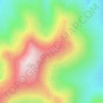 Mappa topografica Kolyma Mountains, altitudine, rilievo