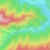 Mappa topografica Cenova, altitudine, rilievo