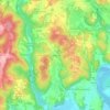 Mappa topografica Cureboursil, altitudine, rilievo