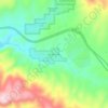Mappa topografica Hunter Creek, altitudine, rilievo