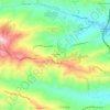 Mappa topografica Conca degli Ulivi, altitudine, rilievo