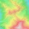 Mappa topografica Col d'Escots, altitudine, rilievo