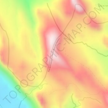 Mappa topografica Pico, altitudine, rilievo