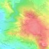 Mappa topografica Dardenne, altitudine, rilievo