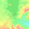Mappa topografica ባሕር-ዳር /Bahir Dar, altitudine, rilievo