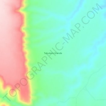 Mappa topografica Tabuleiro Grande, altitudine, rilievo
