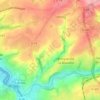 Mappa topografica Le Breuil, altitudine, rilievo