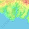 Mappa topografica Brigneau, altitudine, rilievo