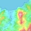 Mappa topografica O Outeiro, altitudine, rilievo