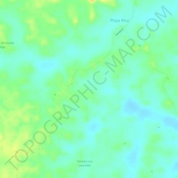 Mappa topografica Santa Elena, altitudine, rilievo
