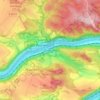 Mappa topografica Pötzscha, altitudine, rilievo