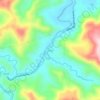 Mappa topografica Coula, altitudine, rilievo