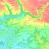 Mappa topografica Kergoulou, altitudine, rilievo
