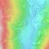 Mappa topografica La Ronca, altitudine, rilievo