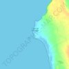 Mappa topografica Portu Suedda, altitudine, rilievo