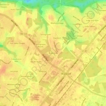 Mappa topografica Ballentrae, altitudine, rilievo